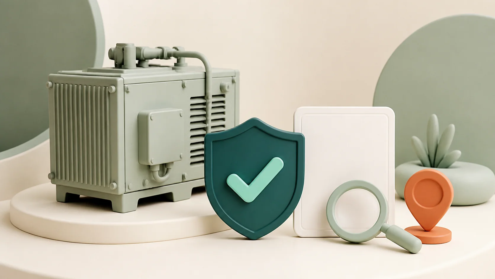 Installed equipment record with coverage evidence ready for manual review